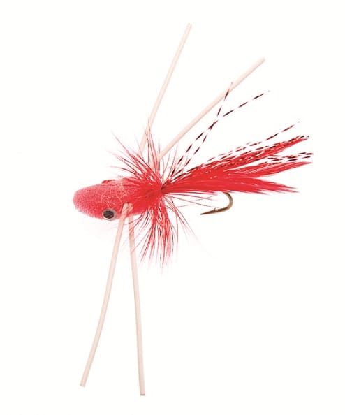 Unique Flies Trout Popper #10 - Red Unique Flies