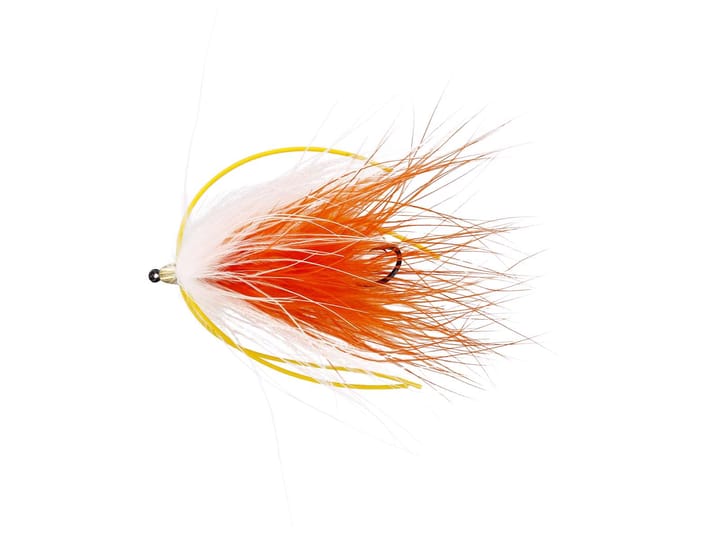 Unique Flies Marabou Worm #8 White/orange Daiichi Unique Flies