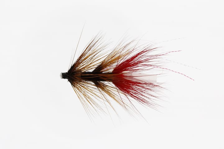 Unique Flies Uldsokken Brown Plasttube 1.5" Brown/red Unique Flies