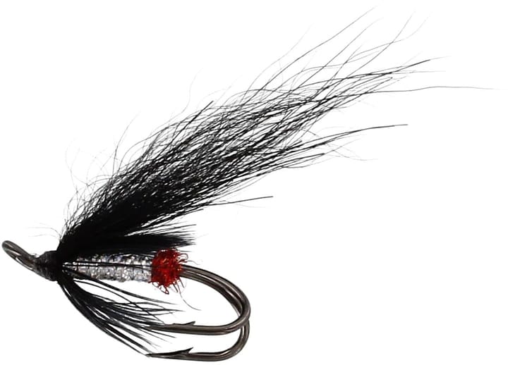 Unique Flies Black'N Silver Vmc 8909 #8 Double Black/silver Unique Flies