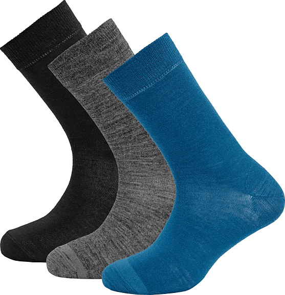 Devold Men’s Daily Merino Light Sock 3pk Flood Mix