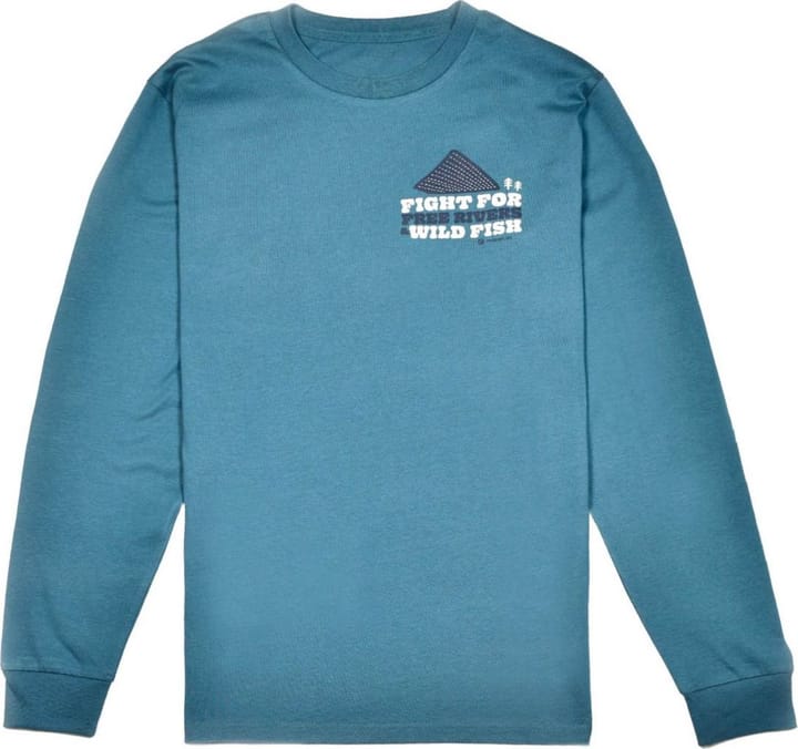 Frodin Flies Frödin Free Rivers & Wild Fish Ls Tee Earth Blue Frodin Flies