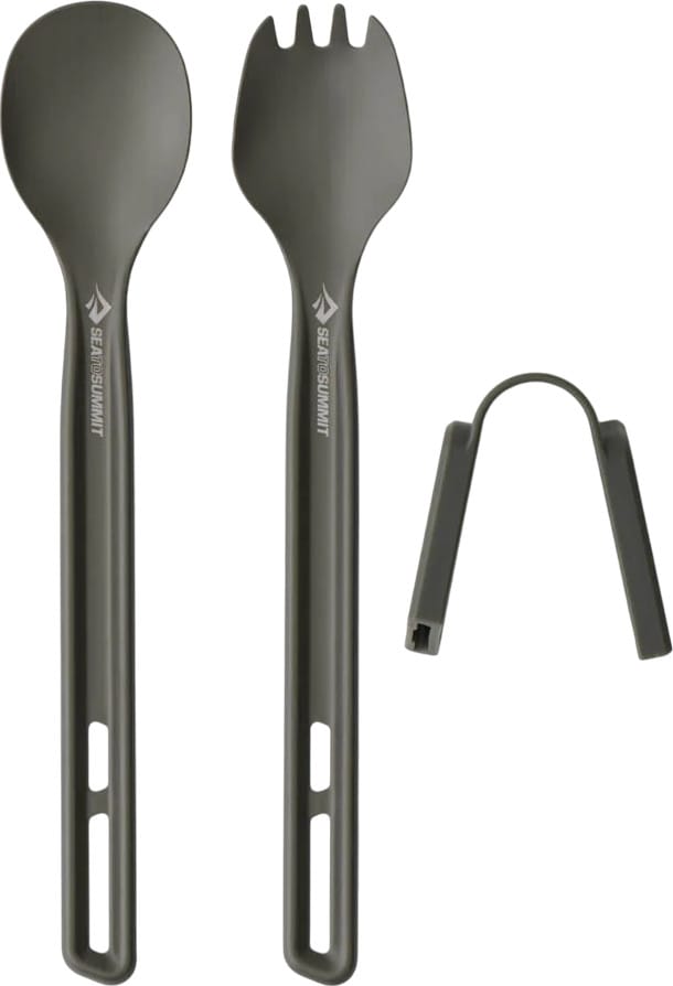 Sea To Summit Frontier Ul Cutlery Set 2pc Long Handle Spoon And Spork Aluminium