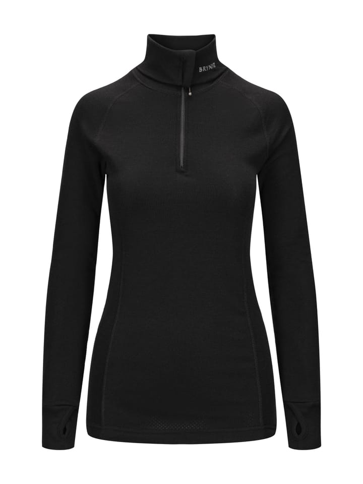 Brynje Women's Arctic Zip Polo Black Brynje