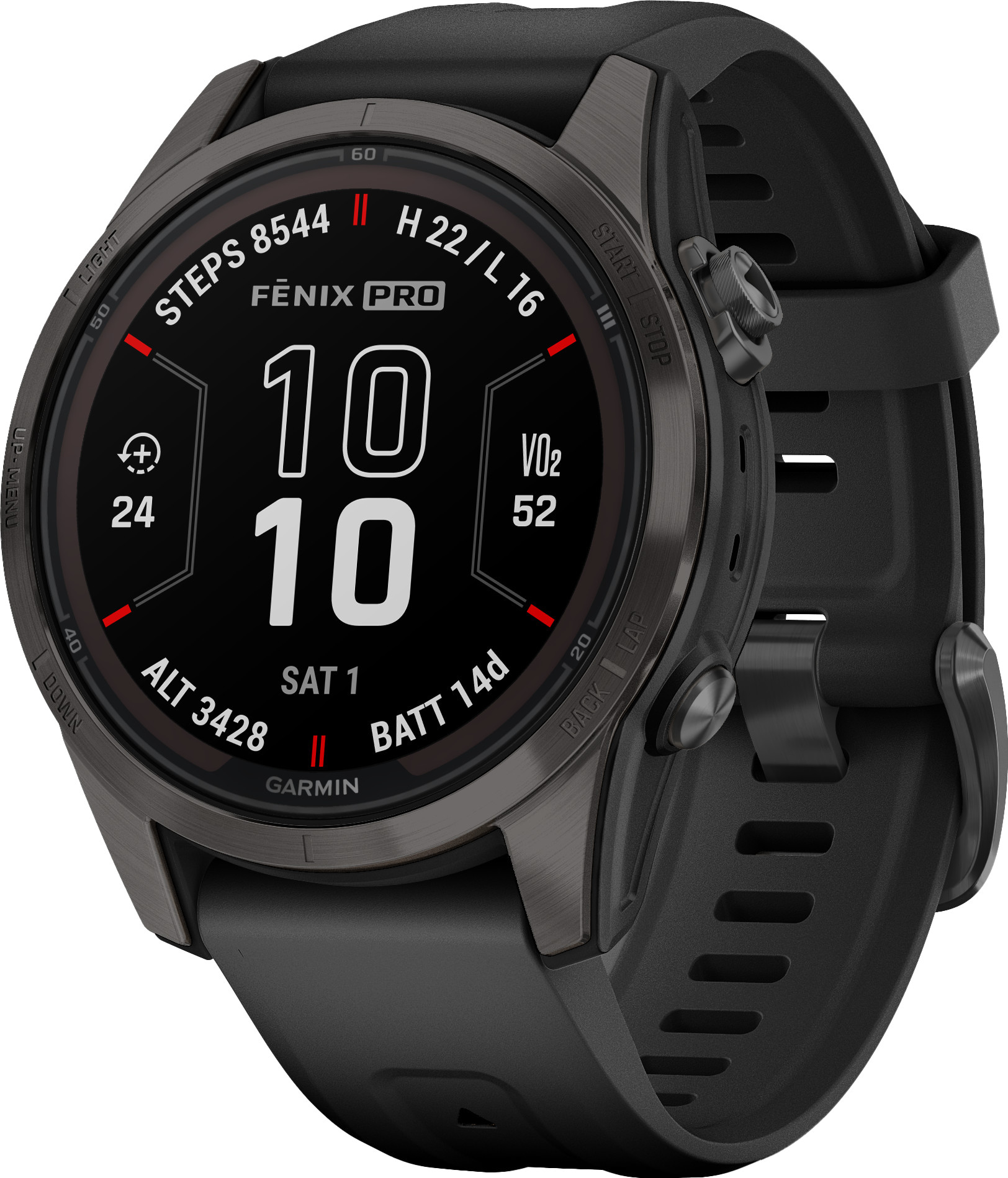 Garmin Fenix 7S Pro Sapphire Solar Edition Carbon Gray