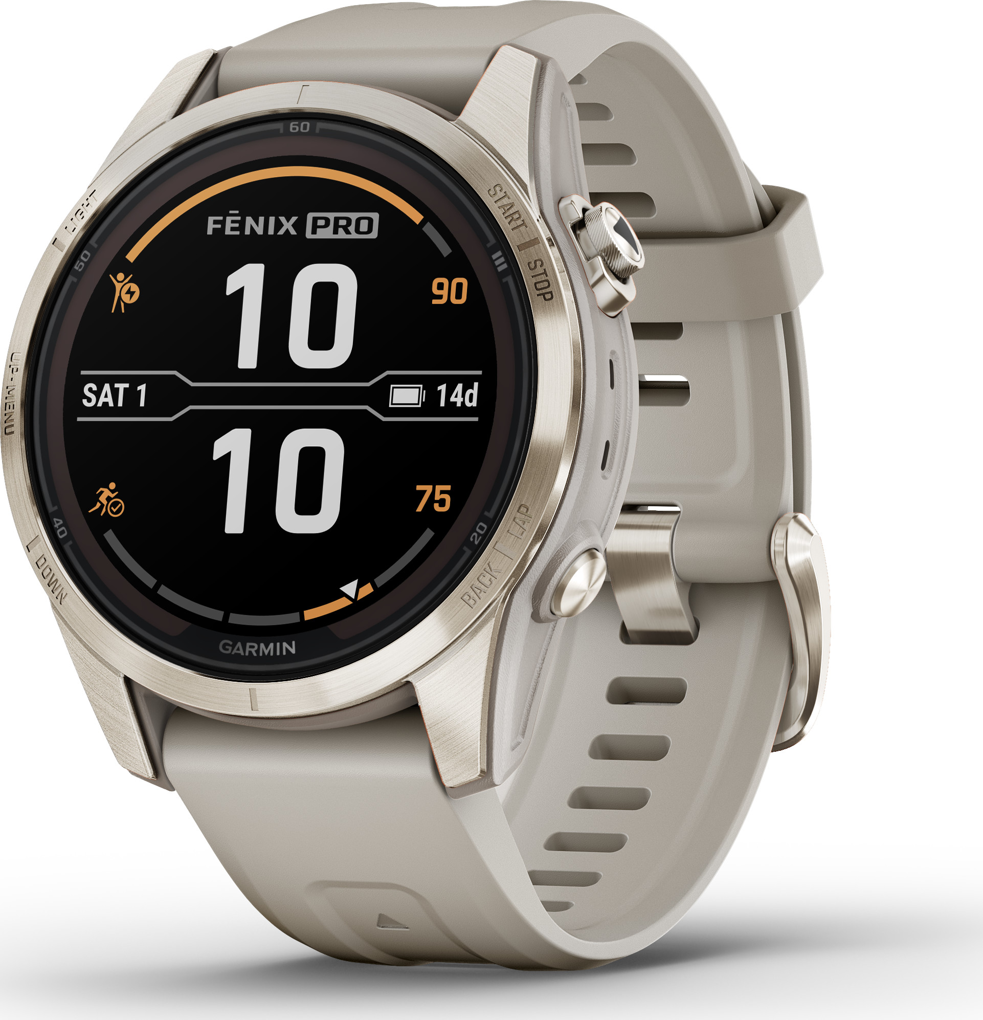 Garmin Fenix 7S Pro Sapphire Solar Edition Soft Gold