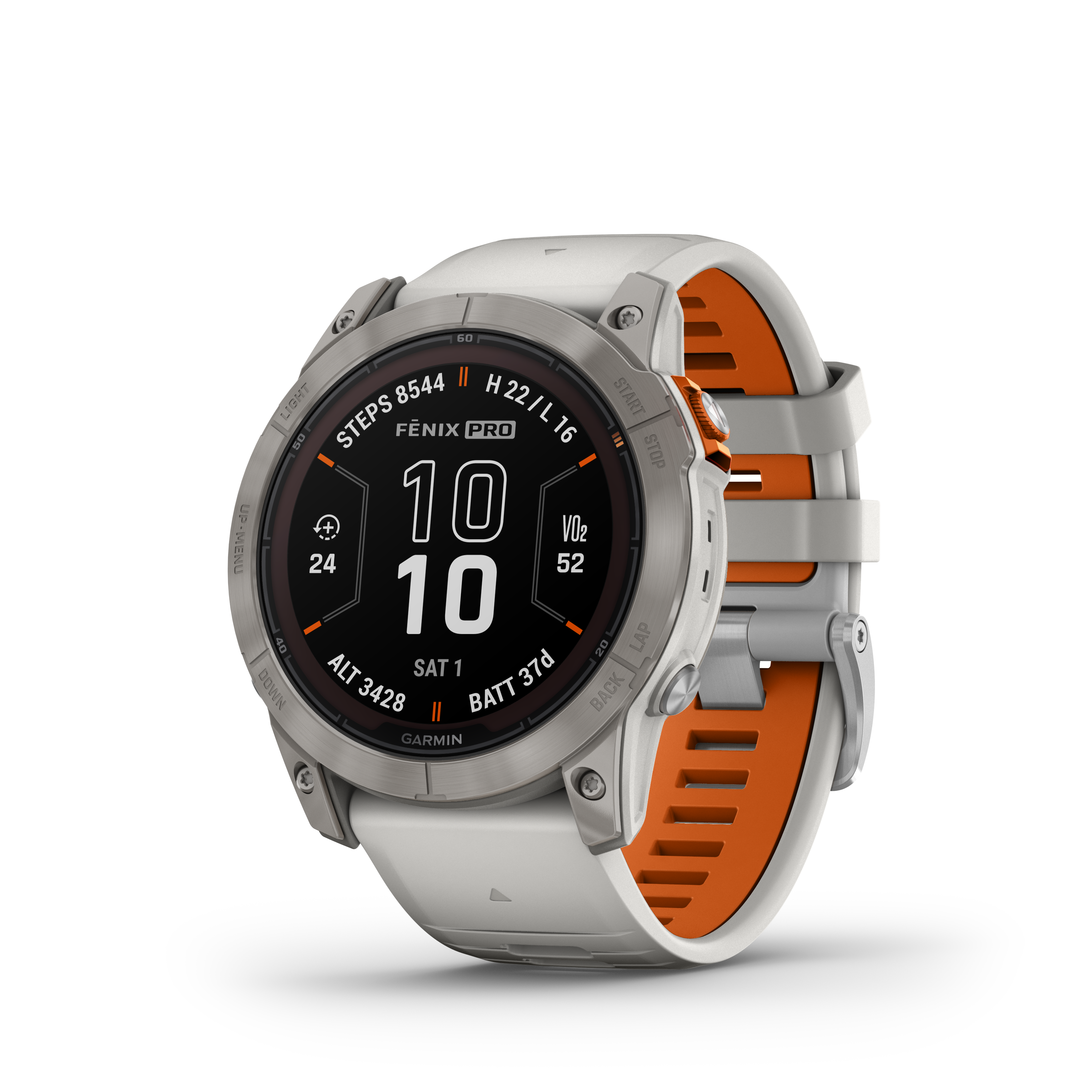 Garmin Fenix 7X Pro Sapphire Solar Edition Fog Gray Orange