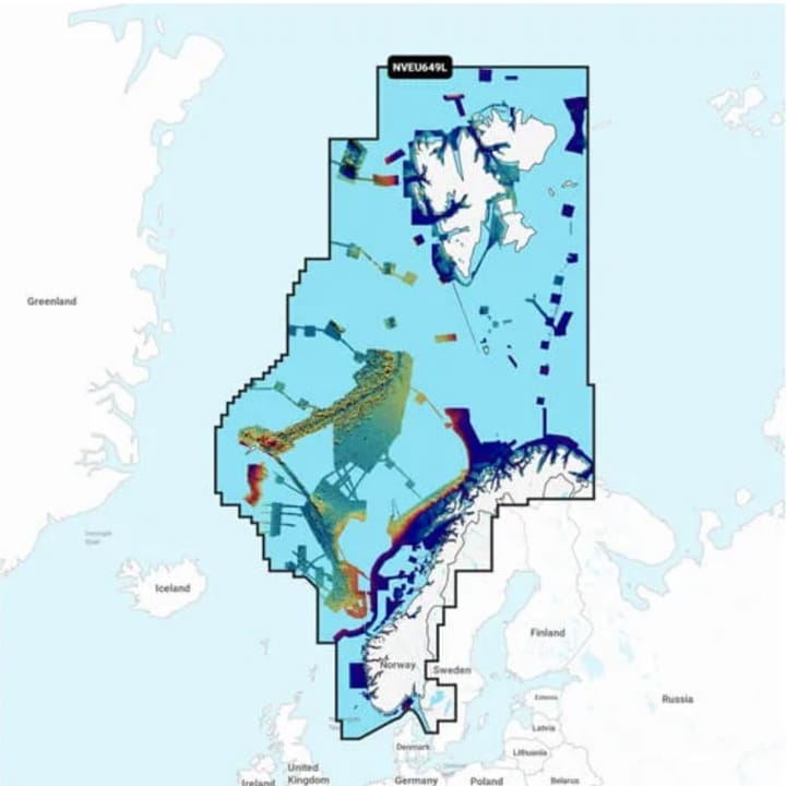 Garmin Garmin Maritime Kart Norge Nveu649 Garmin Navionics Vision+ Microsd/Sd Garmin