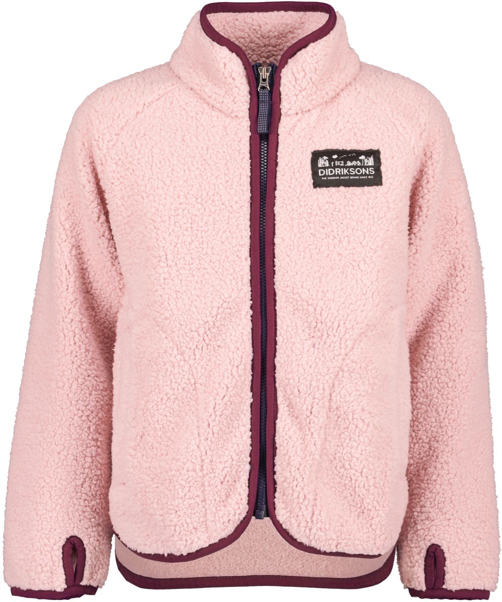 Didriksons Kids' Gibbs Full Zip 2 Dusty Pink