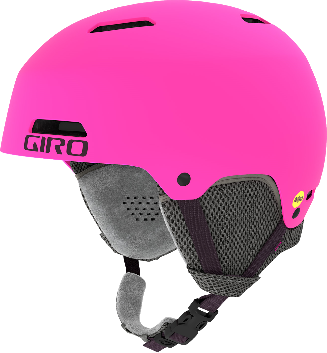 Giro Kids’ Crue Mips Matte Bright Pink