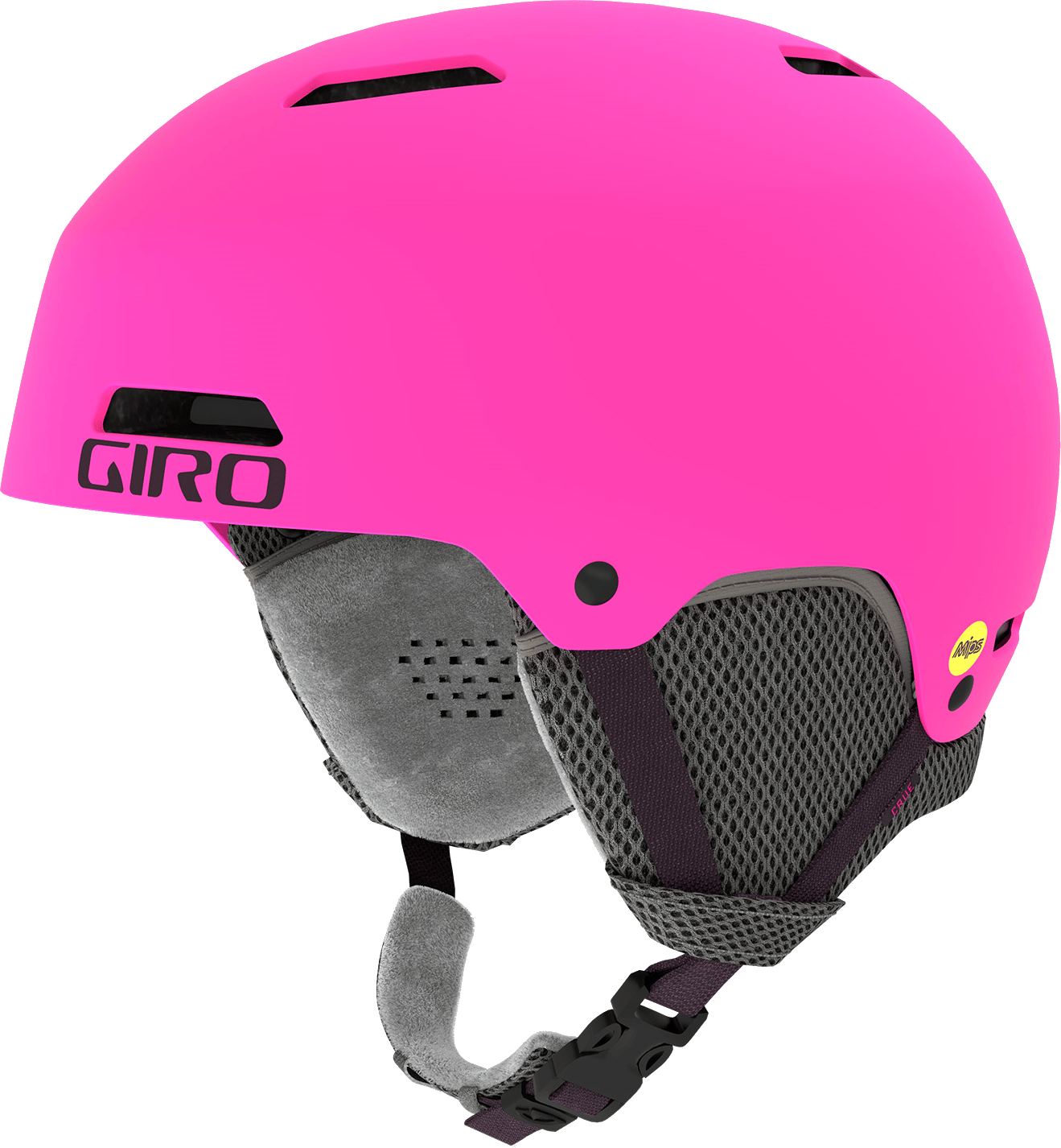 Giro Kids' Crue Mips Matte Bright Pink