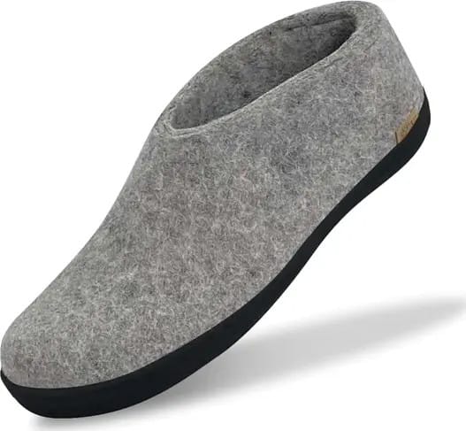 Glerups Unisex Shoe Classic Rubber Sole Grey/Black Glerups