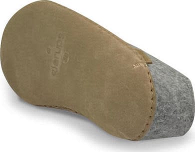 Glerups Unisex Shoe With Leather Sole Grey Glerups