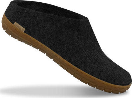 Glerups Unisex Slip-on With Natural Rubber Sole Charcoal | Buy Glerups ...