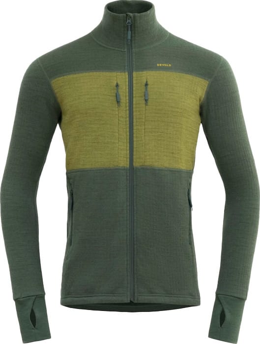 Devold Men's Egga Grid Merino Jacket Forest/green Devold