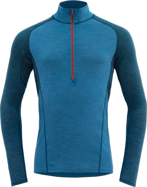 Devold Running Man Zip Neck Blue Devold