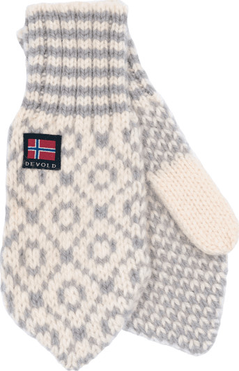 Devold Svalbard Mittens Offwhite/grey, L