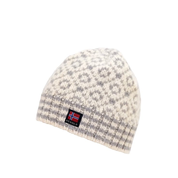 Devold Svalbard Wool Beanie Offwhite/Grey