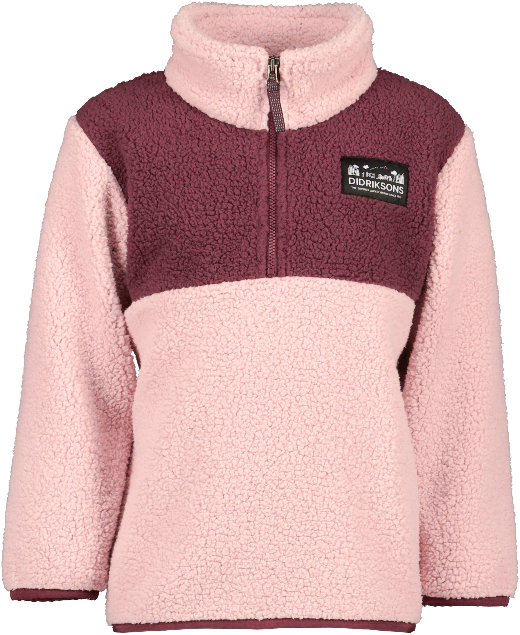 Didriksons Kids’ Gosig Half Zip Dusty Pink