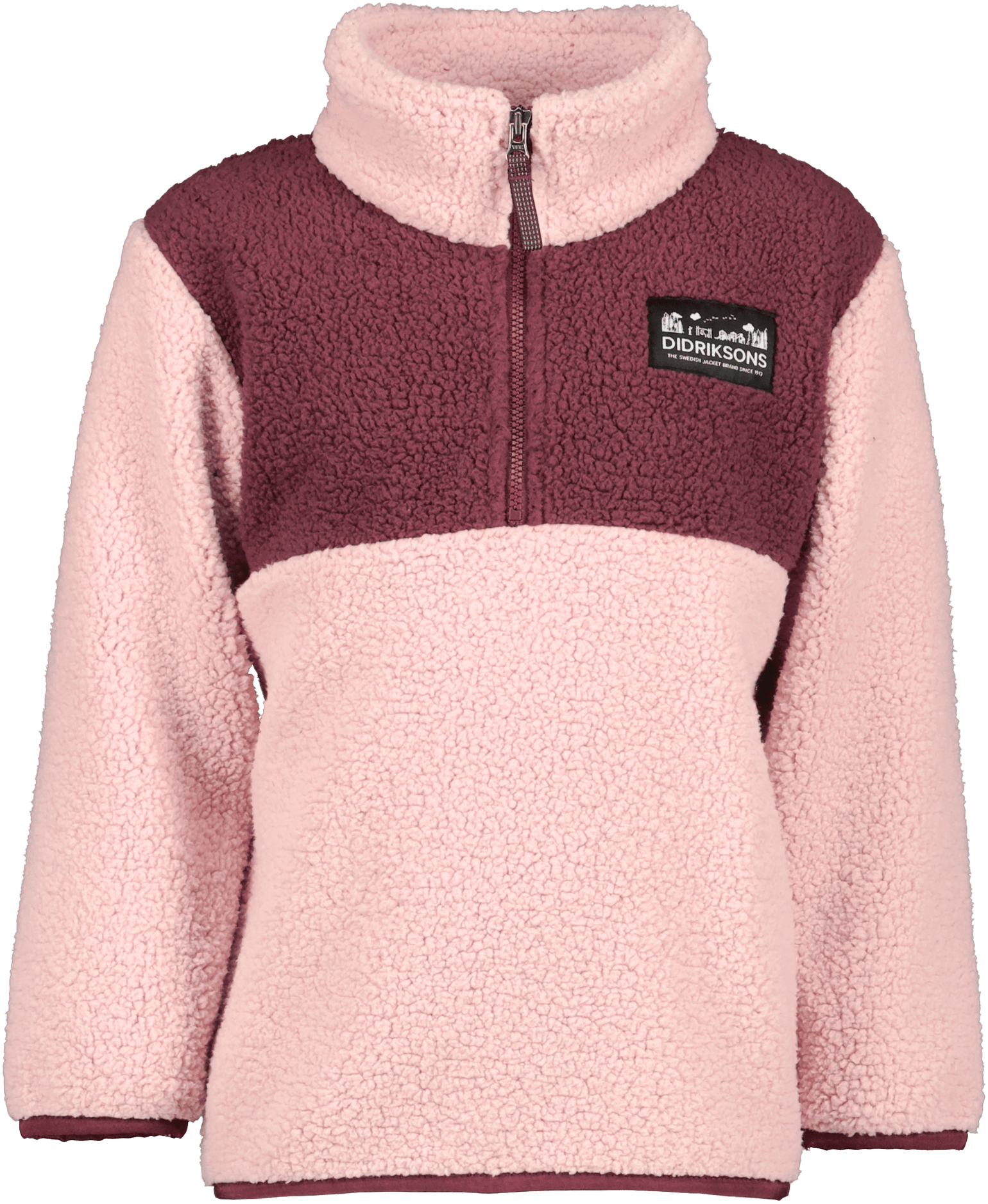 Didriksons Kids' Gosig Half Zip Dusty Pink