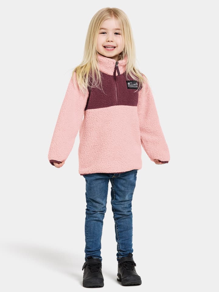 Didriksons Kids' Gosig Half Zip Dusty Pink Didriksons