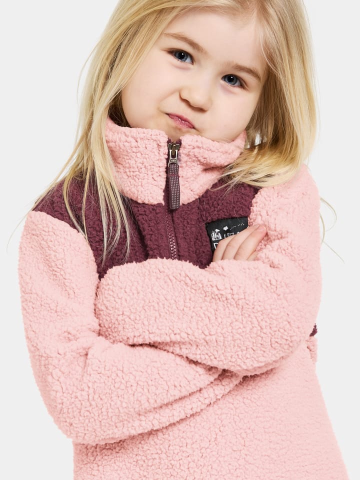 Didriksons Kids' Gosig Half Zip Dusty Pink Didriksons