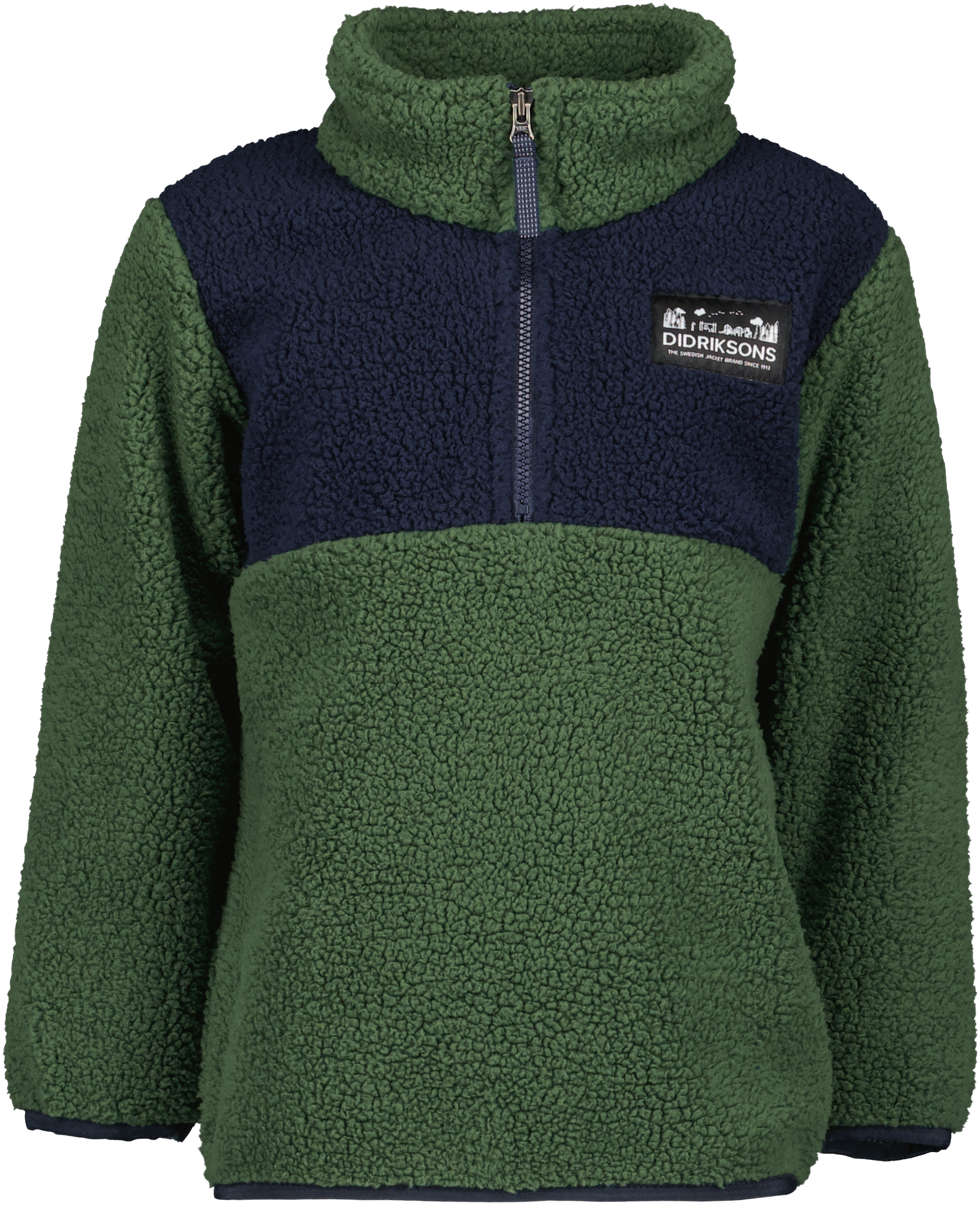 Didriksons Kids’ Gosig Half Zip Pine Green