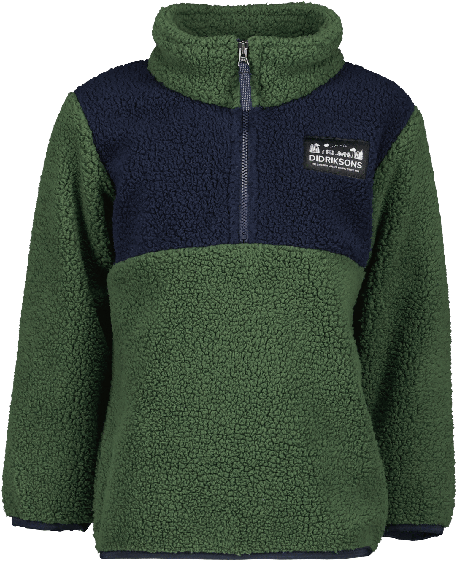 Didriksons Kids' Gosig Half Zip Pine Green