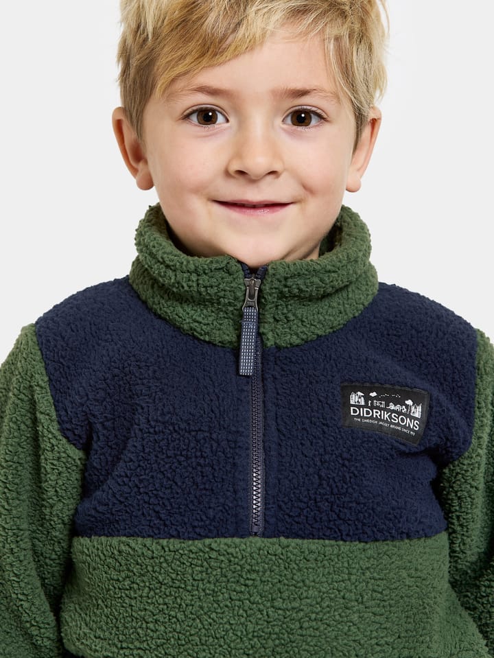 Didriksons Kids' Gosig Half Zip Pine Green Didriksons