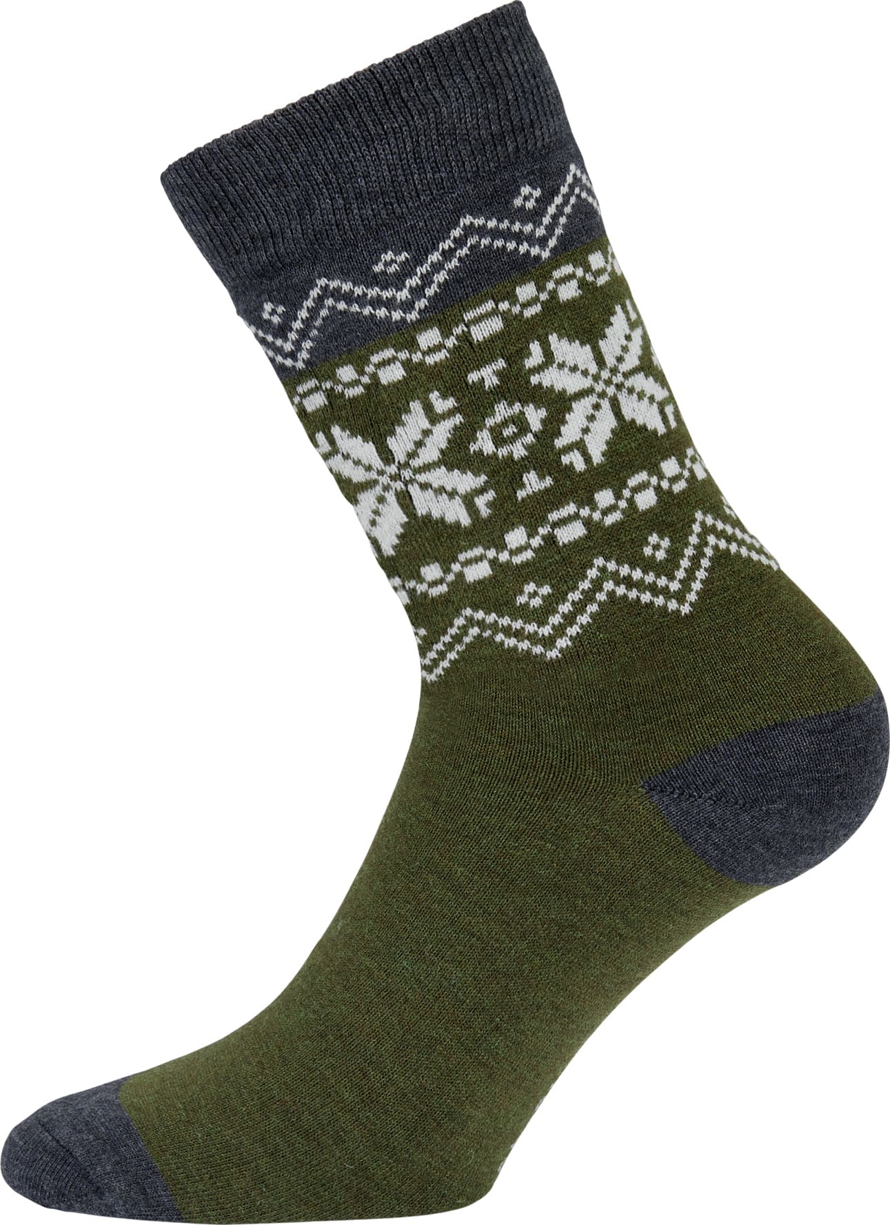 Gridarmor Heritage Merino Socks Green/Grey/White