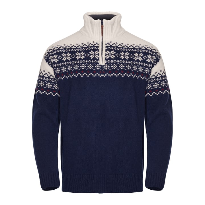 Gridarmor Snøkrystall Hz Ullgenser Men Dark Navy/White/Red Gridarmor