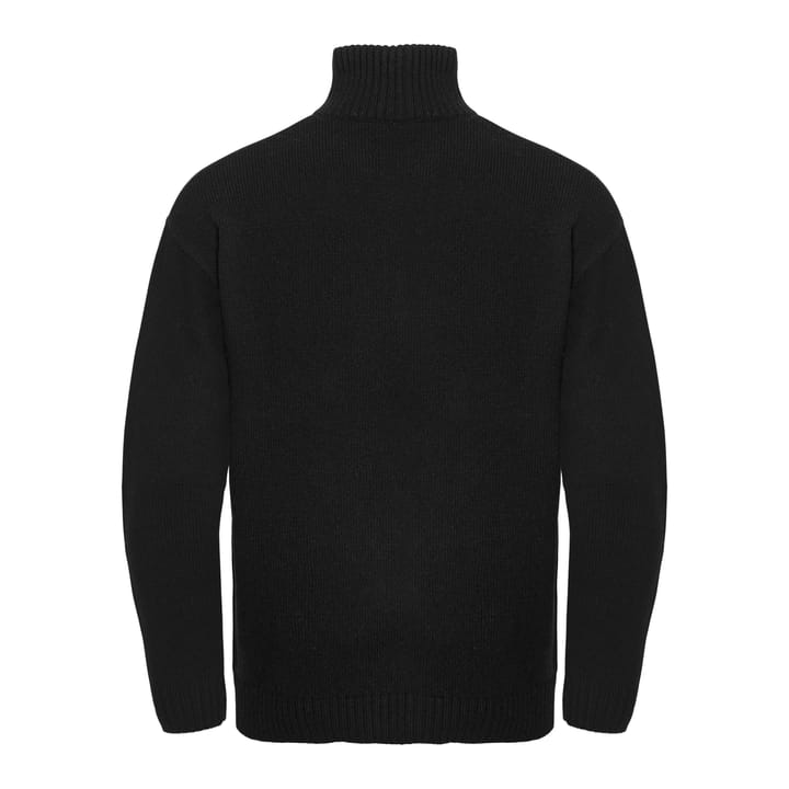 Gridarmor Men's Snøkrystall Solid Half Zip Ullgenser Black Beauty Gridarmor