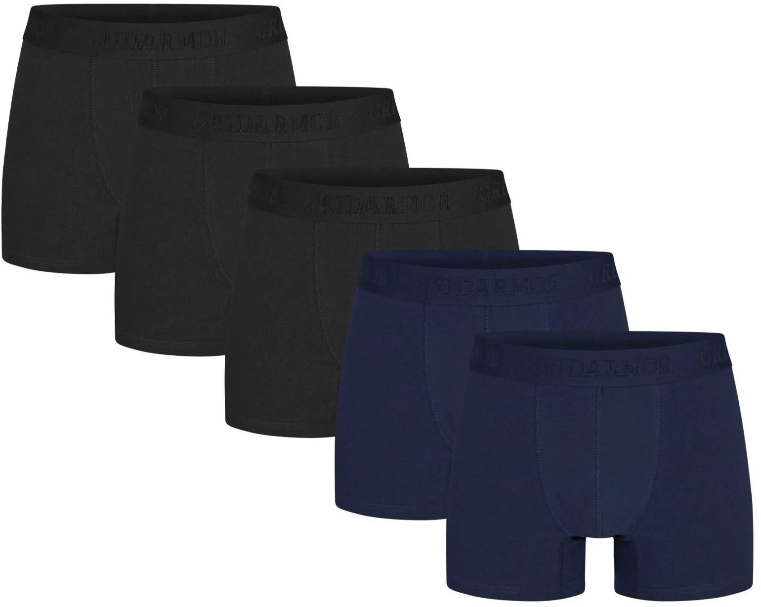 Gridarmor Men's Steine 5p Cotton Boxers 2.0 Black/Blue