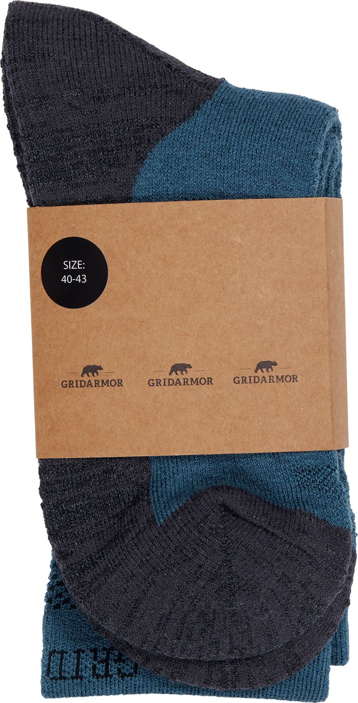 Gridarmor Merino Trekking Socks Indian Teal Gridarmor