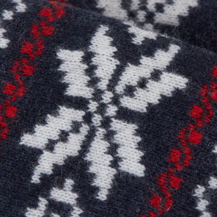 Gridarmor Snøkrystall Wool Vott Jaquard Navy/Red/White Gridarmor