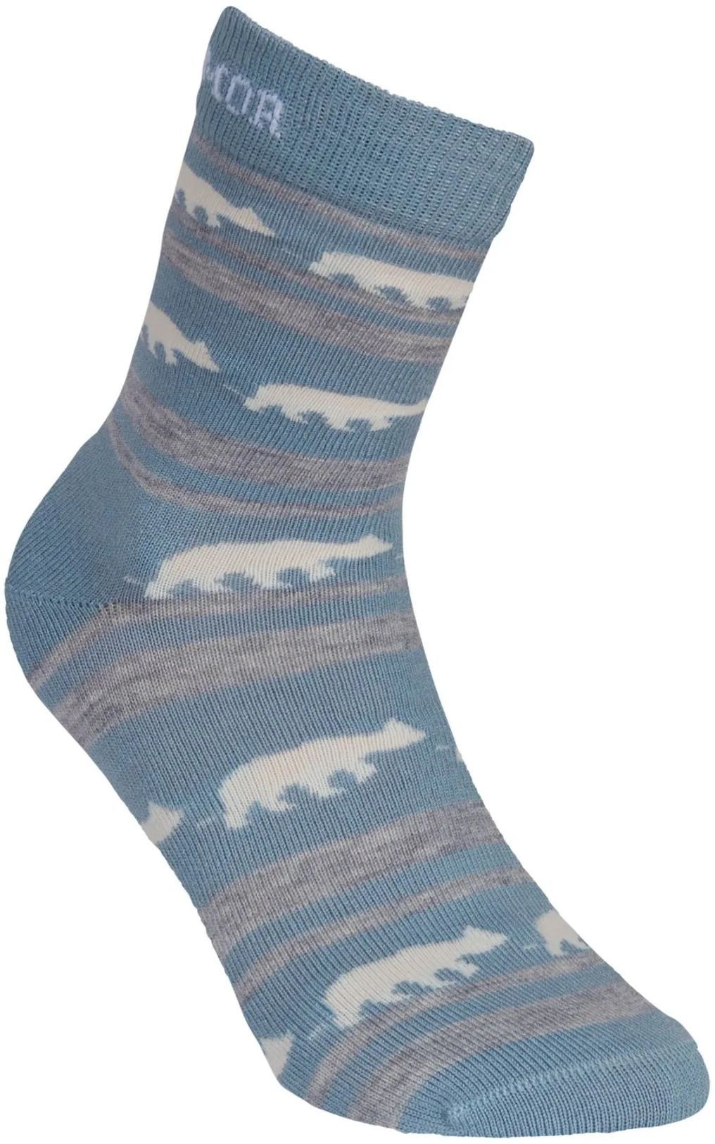 Gridarmor Striped Bear Merino Socks Blue Shadow