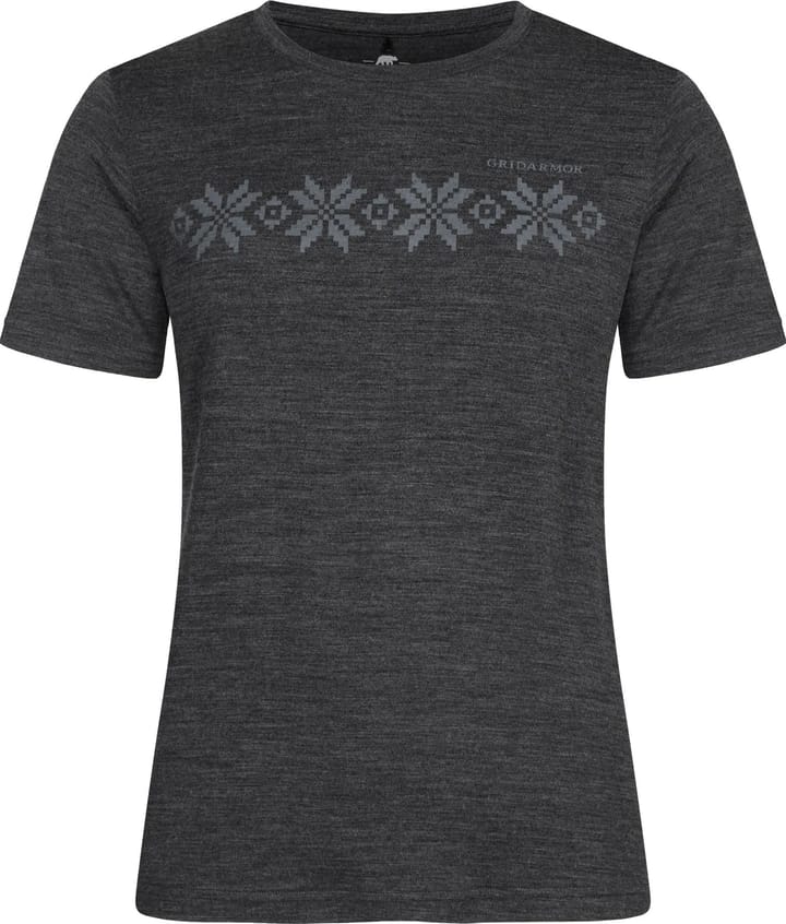 Gridarmor Women's Larsnes Merino T-Shirt Dark Grey Melange Gridarmor