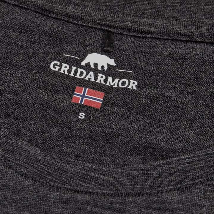 Gridarmor Women's Larsnes Merino T-Shirt Dark Grey Melange Gridarmor