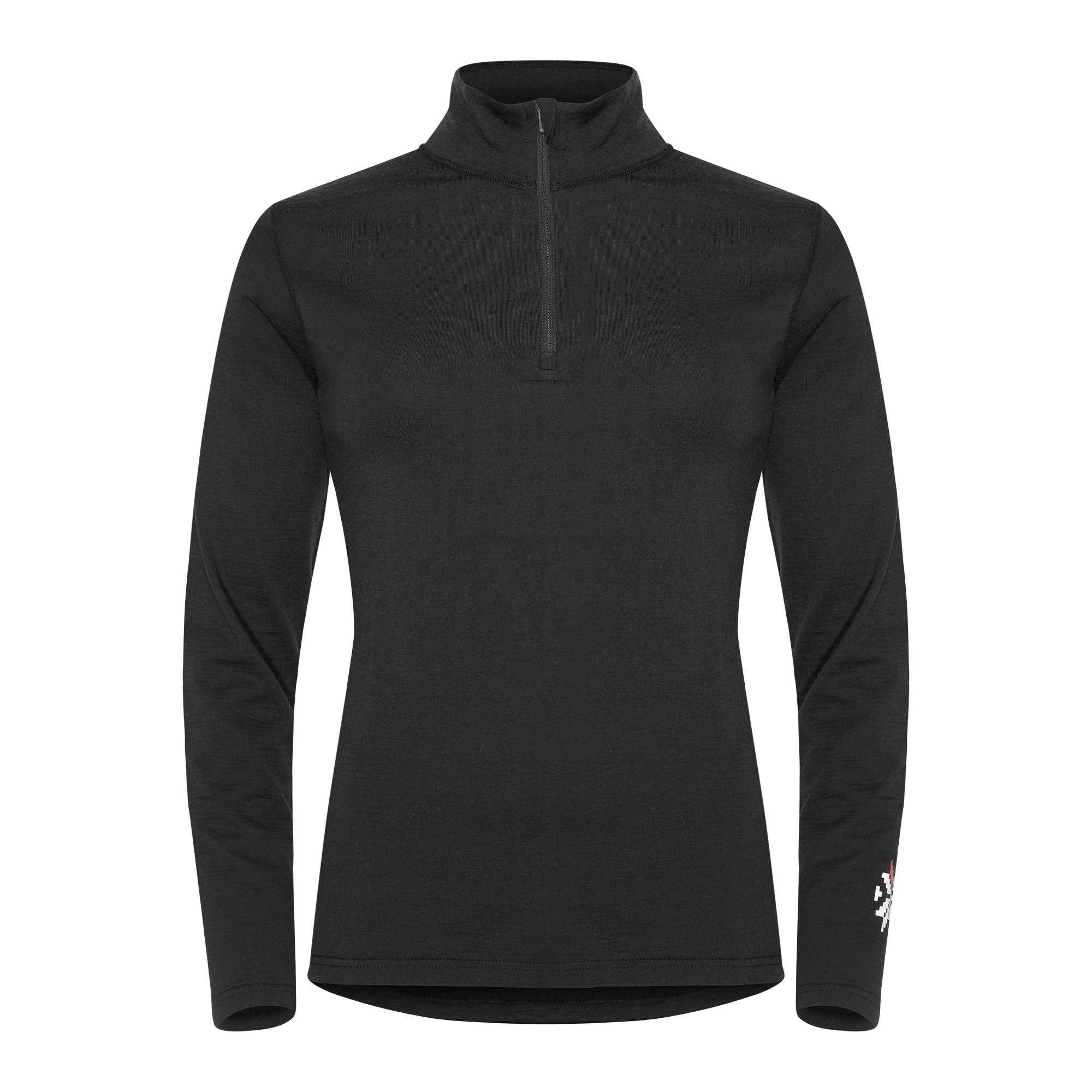 Gridarmor Women’s Merino Undertøy Zip Top Black Beauty