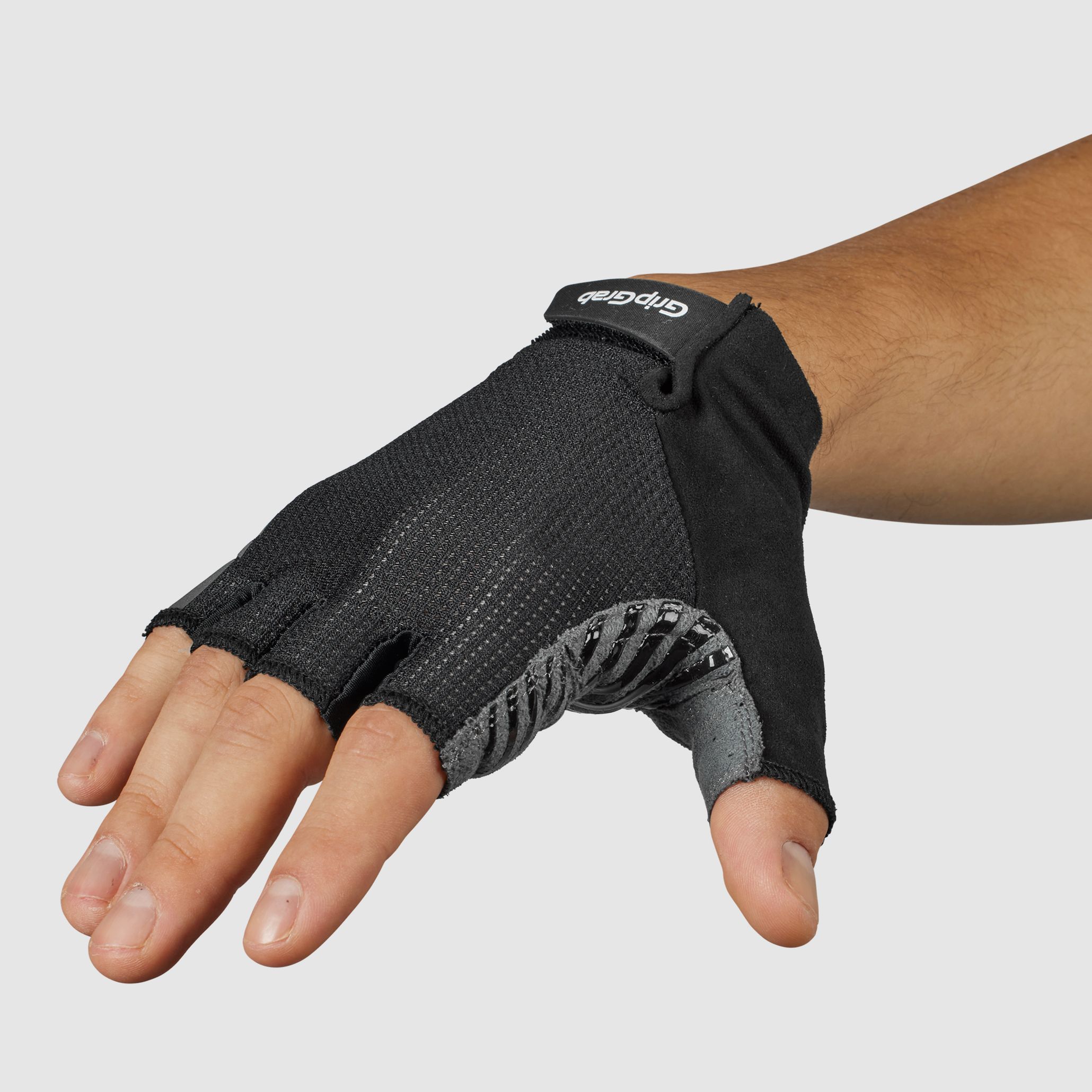 Gripgrab Expert RC Max Padded Short Finger Summer Gloves Black