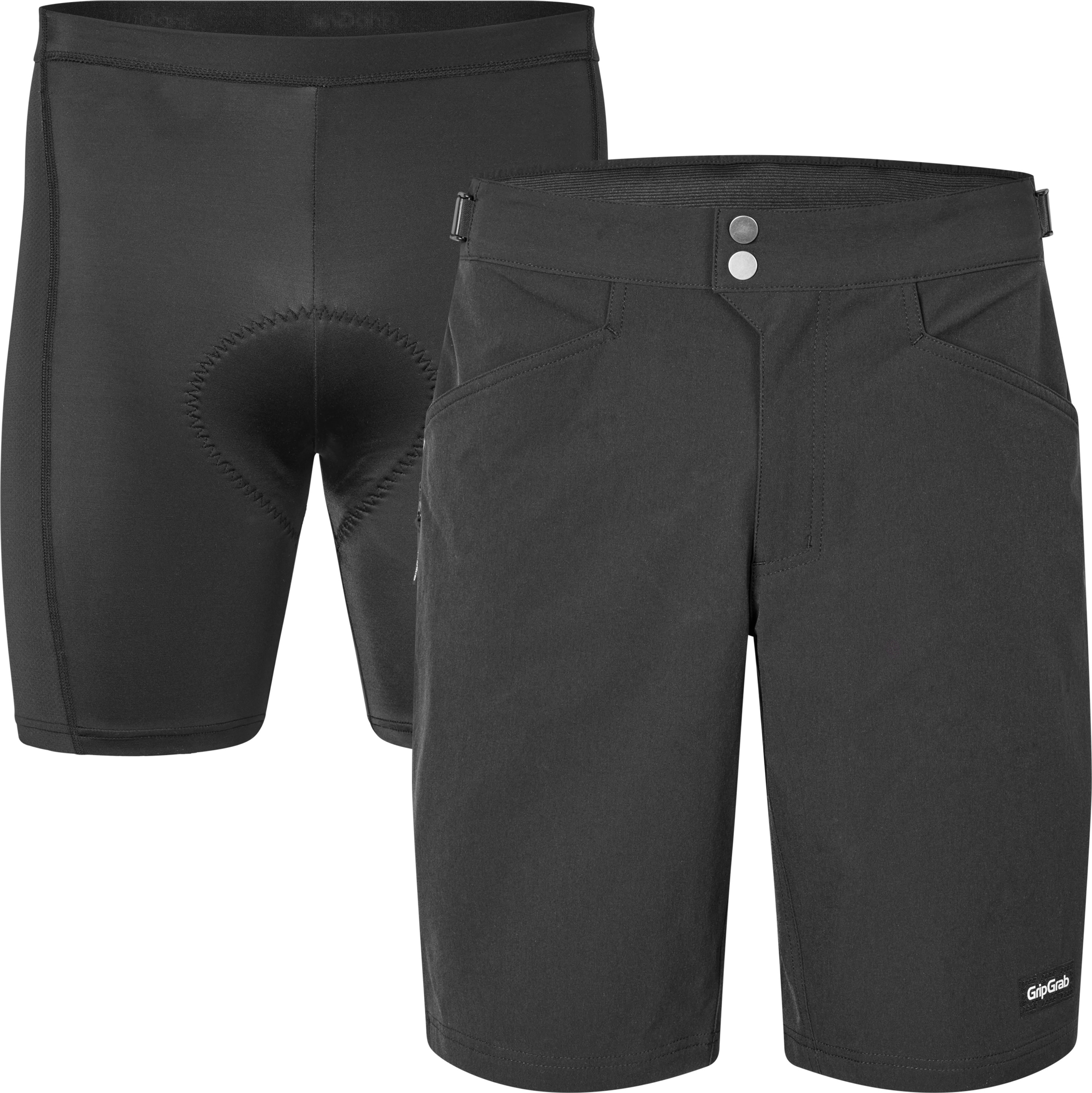 Gripgrab Men’s Flow 2in1 Technical Cycling Shorts Black
