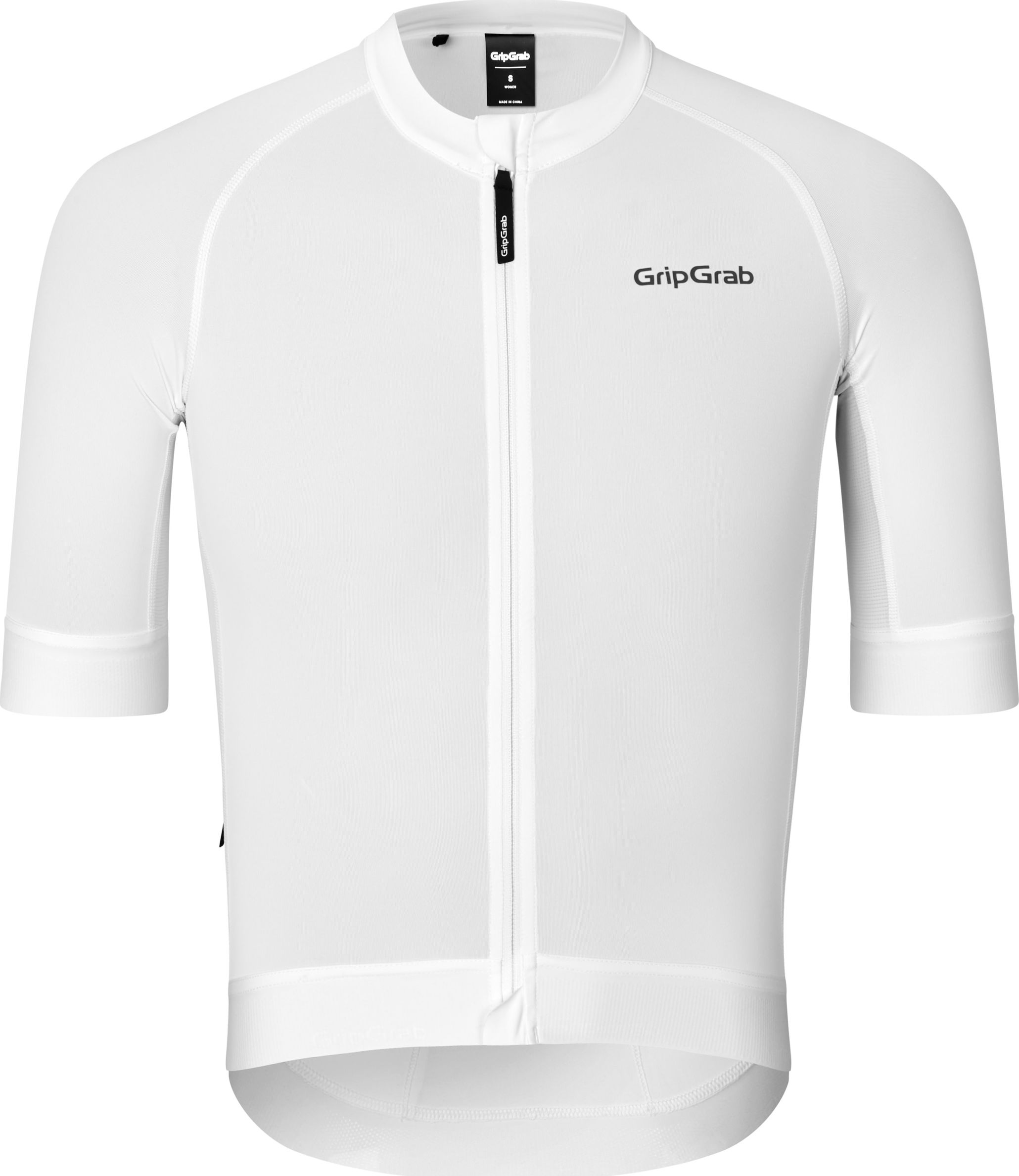 Plain white cycling jersey on sale