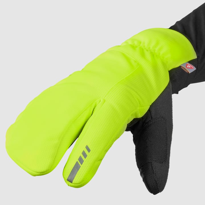 GripGrab Nordic 2 Windproof Deep Winter Lobster Gloves - yellow hi-vis