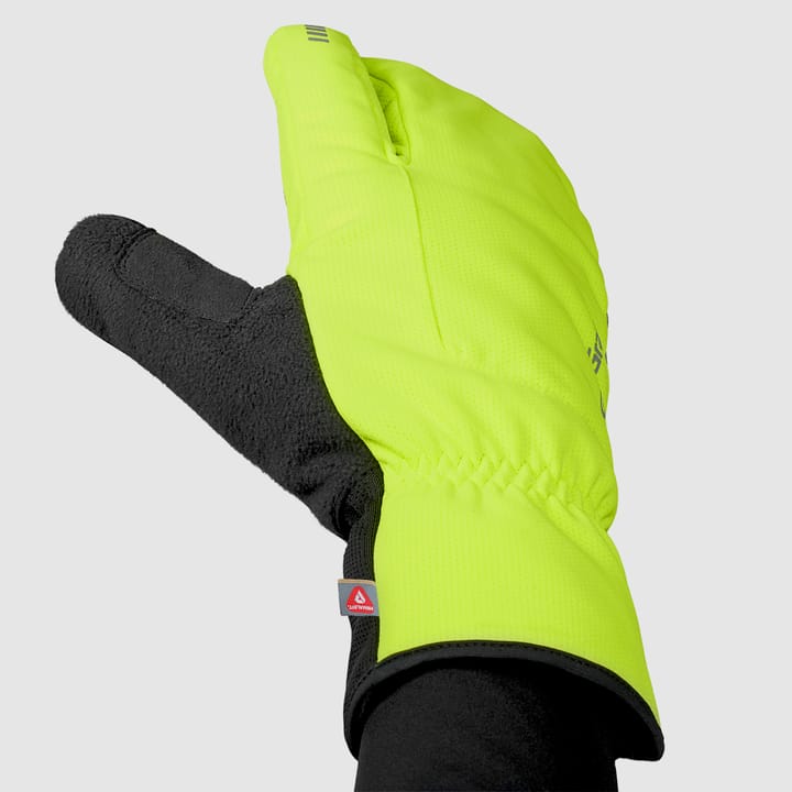 Gripgrab Nordic 2 Windproof Deep Winter Lobster Gloves Yellow Hi-Vis Gripgrab