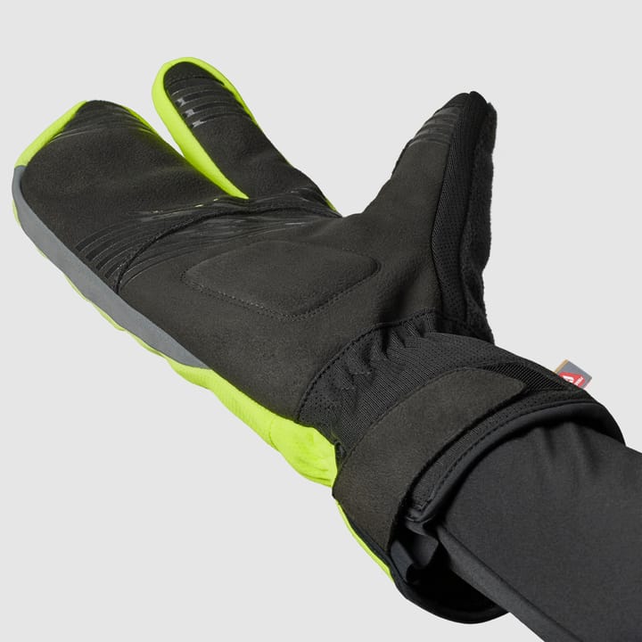 Gripgrab Nordic 2 Windproof Deep Winter Lobster Gloves Yellow Hi-Vis Gripgrab