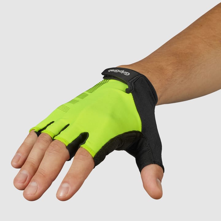 Gripgrab Ride RC Lite Padded Short Finger Summer Gloves Yellow Hi-Vis Gripgrab