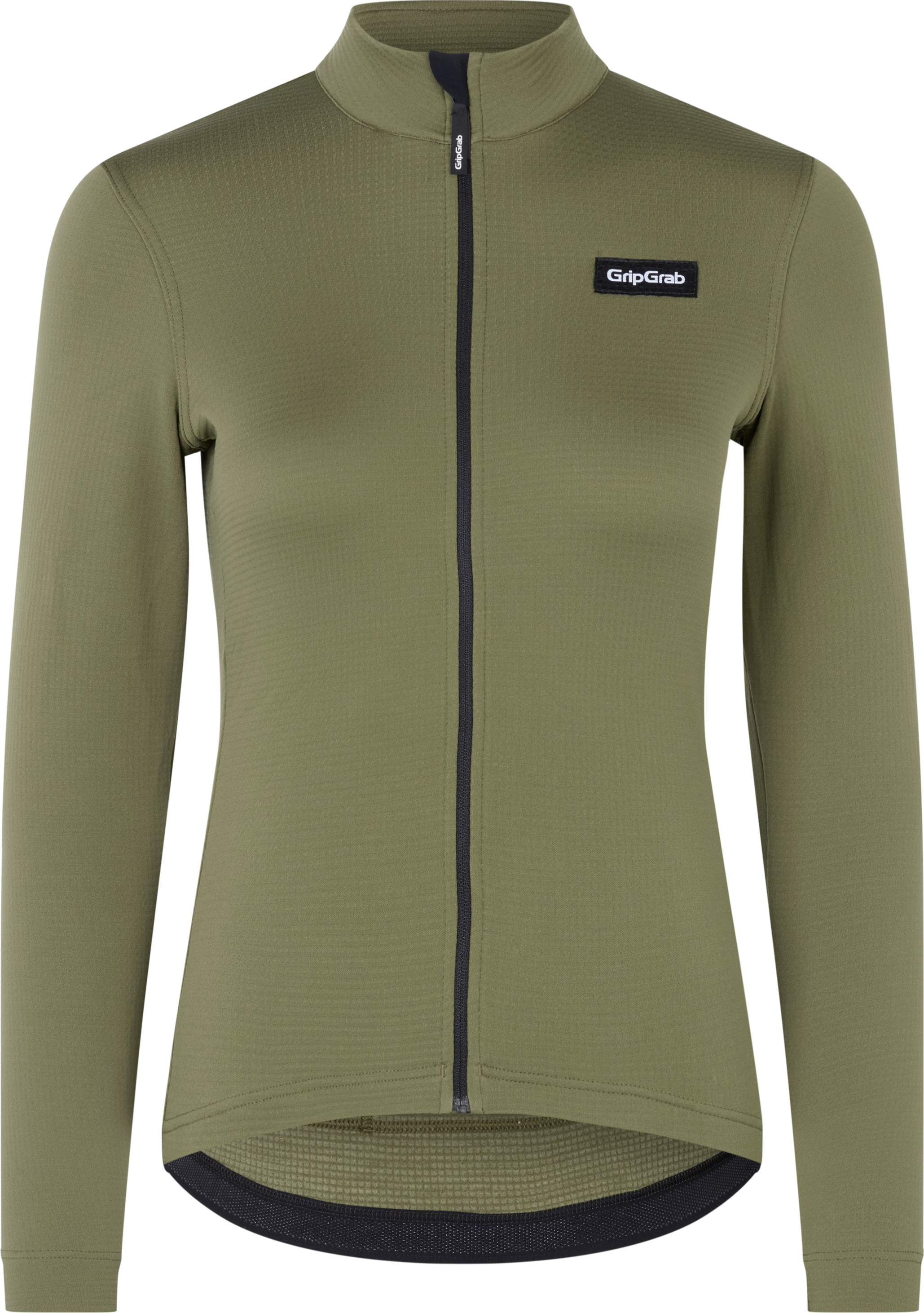 Gripgrab Women’s Gravelin Merinotech Thermal Long Sleeve Jersey Olive Green