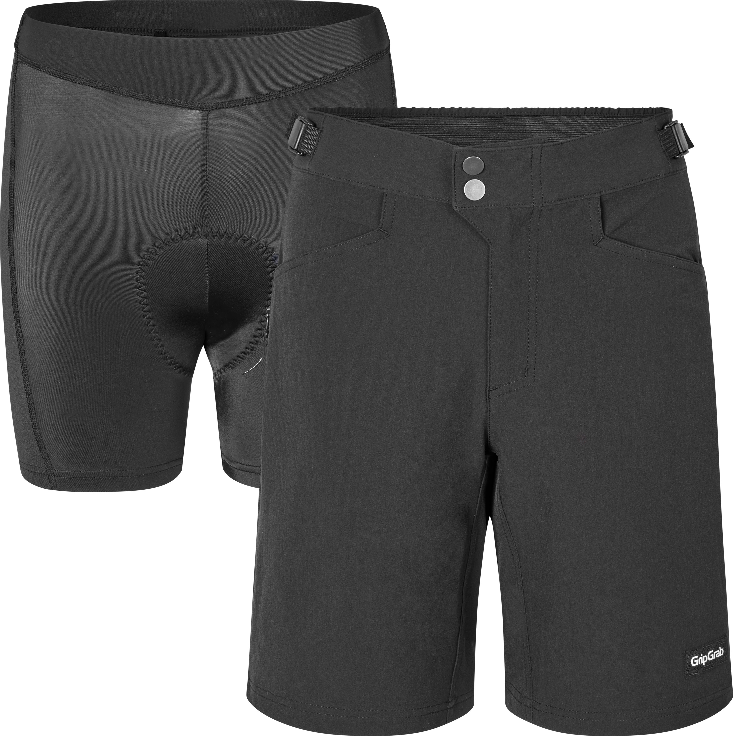 Gripgrab Women’s Flow 2in1 Technical Cycling Shorts Black
