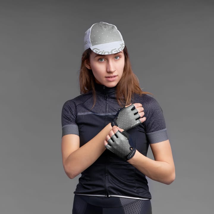 Gripgrab Women's Rouleur Padded Short Finger Glove Grey Gripgrab