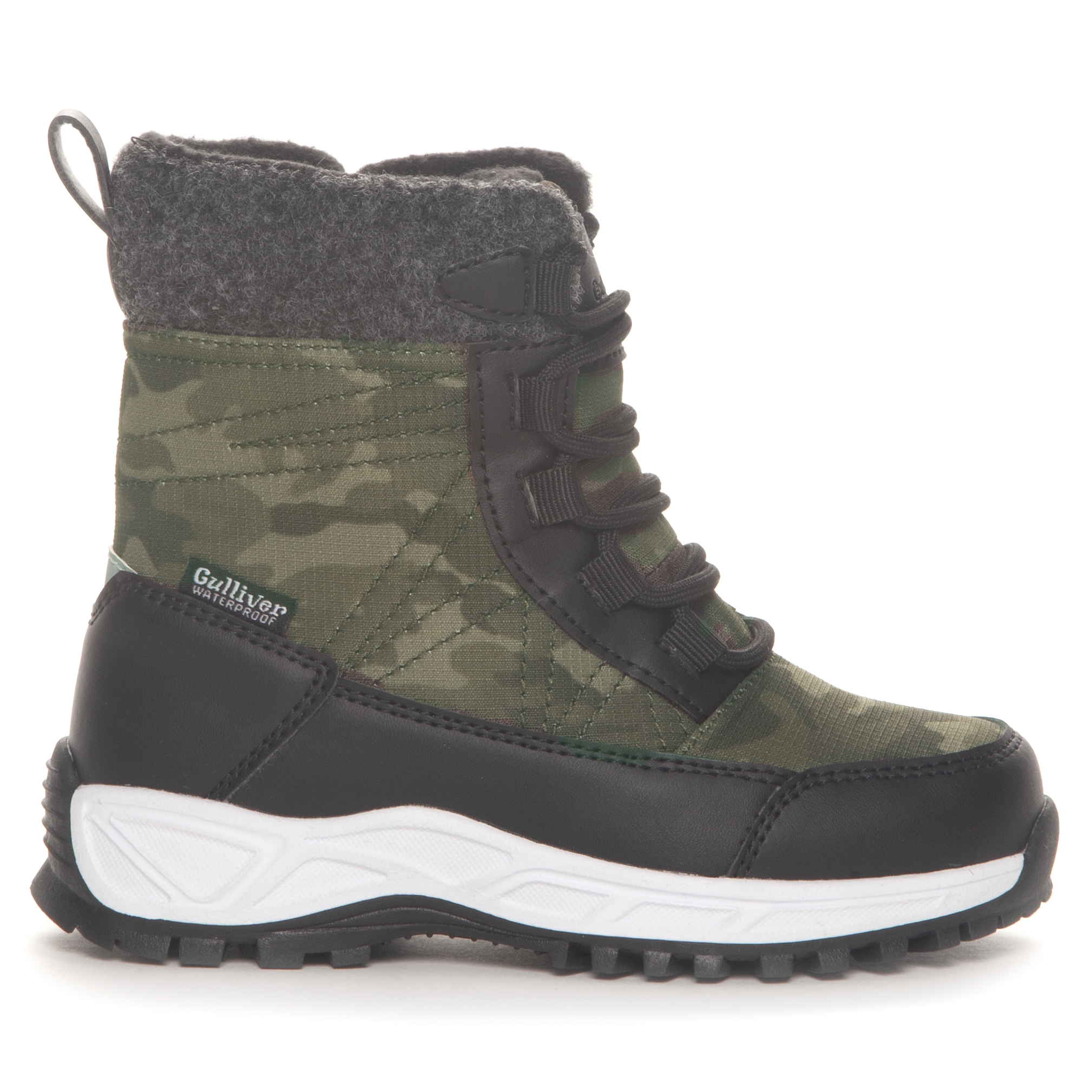 Gulliver Kids’ Waterproof Winter Boots 3 Black/Green